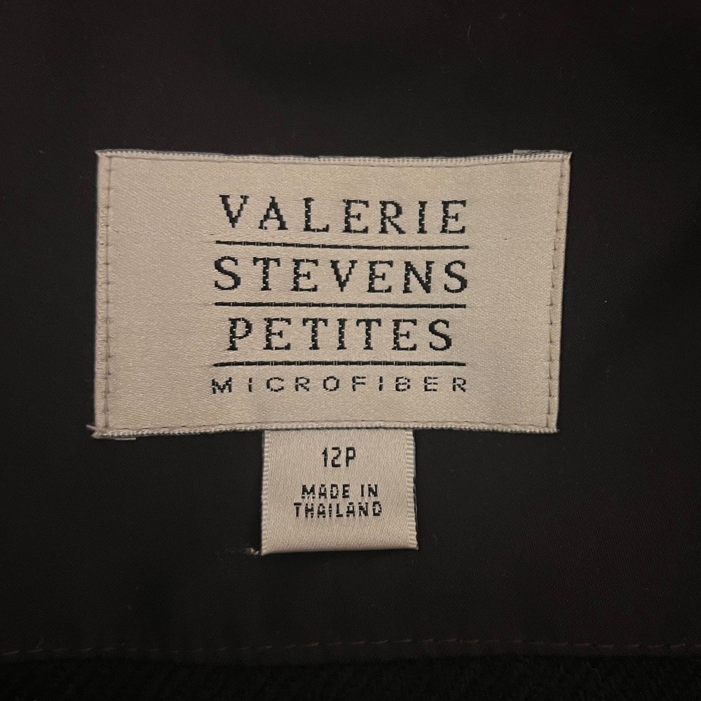 VTG Valerie Stevens Womens Long Hooded Trench Coat Brown Button Zip Size 12P - Picture 12 of 13